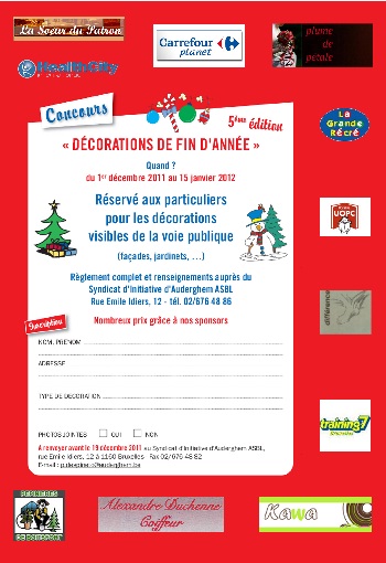 Inscriptions Deco Noel 2011